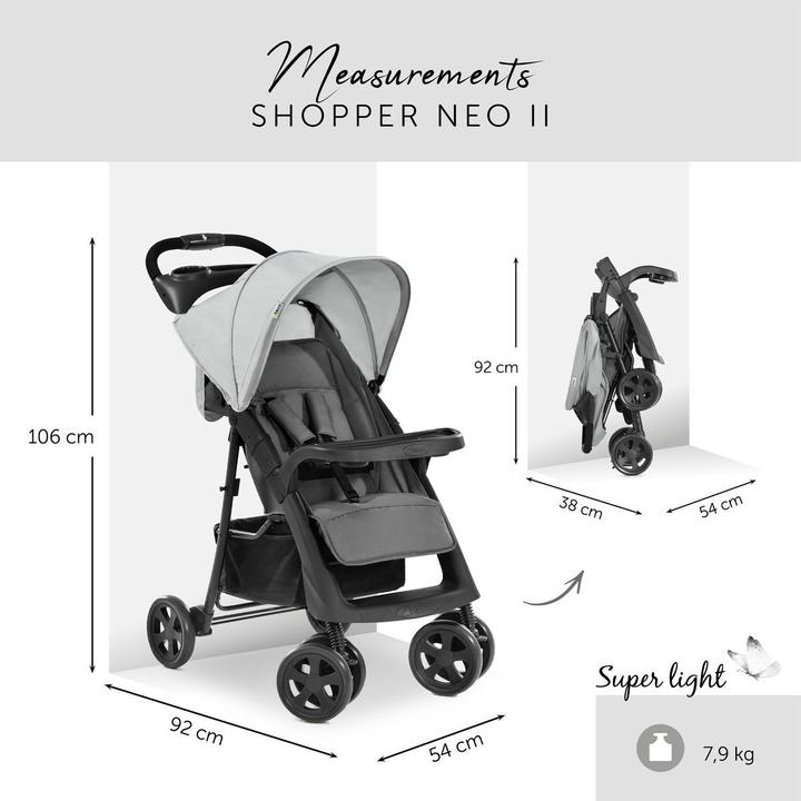 Produktbild Hauck Buggys & Sportwagen Buggy Shopper Neo II inkl. XXL Zubehörpaket