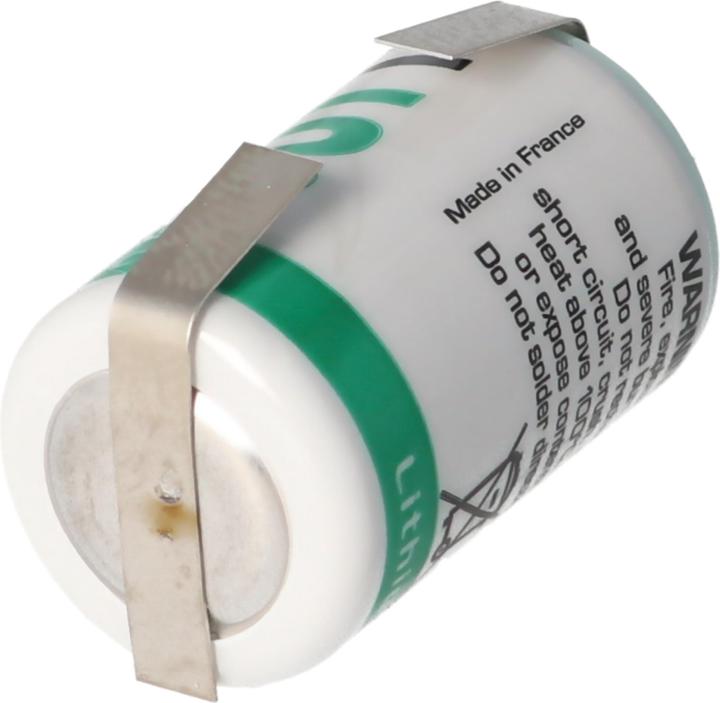 Actual product image Saft Batterie LS14250CNR, Size 1/2 AA, Lötfahnen U-Form (1 pcs., 1/2 AA, 1100 mAh)