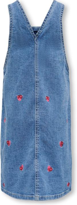 Only Normal geschnitten Trapezausschnitt Verstellbare Träger mit Schnalle Kurzes Kleid Jeanskleid