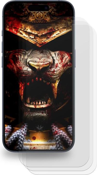 Actual product image Protectorking 3x Displayschutzfolie matt Anti-Reflex entspiegelt (3 Piece, Apple iPhone 15 Plus)