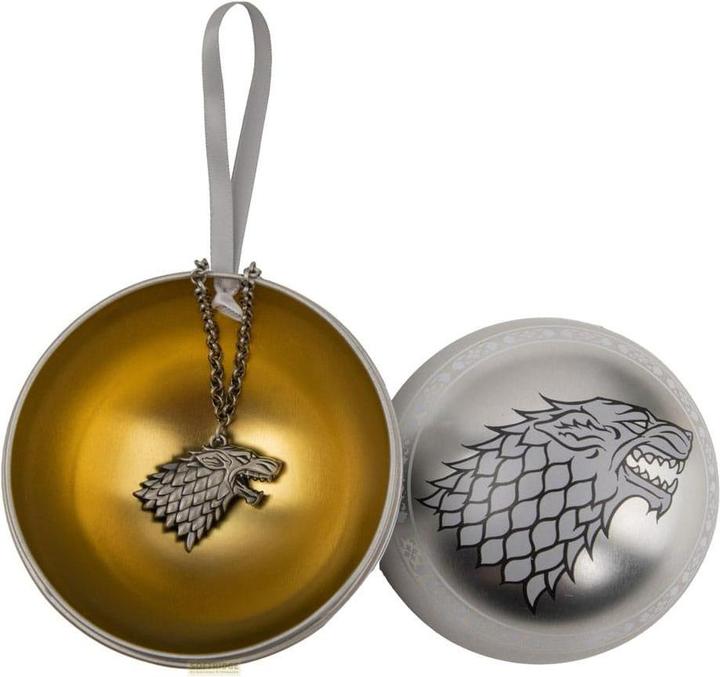 Immagine prodotto Cinereplicas Decorazioni per l'albero di Natale di Game of Thrones con collana di Stark (1 -parte)