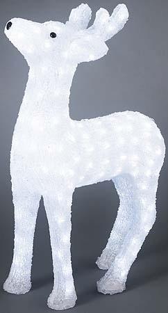Actual product image Konstsmide Acrylic figure reindeer cold white