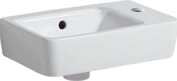 Actual product image Geberit Keramag Renova Nr.1 Comprimo Nouveau lave-mains, 40x25cm, 276140, avec trou pour robinetterie à dro (250 mm, 400 mm)