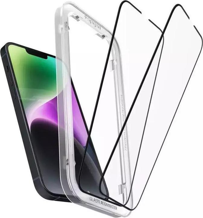 Produktbild Spigen Alm Glass (1 Stück, Apple iPhone 13, Apple iPhone 13 Pro)