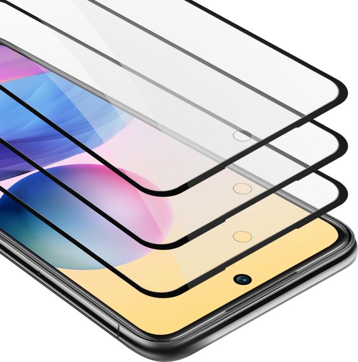 Immagine prodotto Cadorabo Vetro di protezione del display a schermo intero (3 Pezzo/i, Xiaomi Redmi Nota 10 5G, Xiaomi Poco M3 Pro 5G)