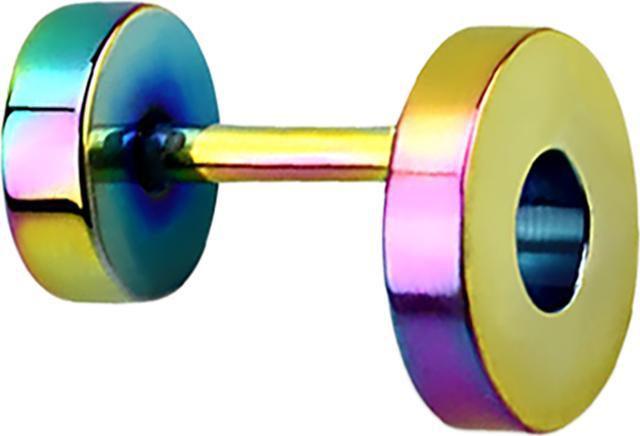 Immagine prodotto Star Piercing Orecchini finti a tunnel colorati (Acciaio chirurgico 316L, senza ottone)