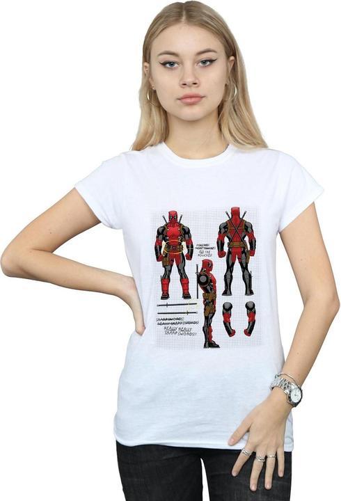 Immagine prodotto Deadpool Action Figure Plans Maglietta Donna (L)