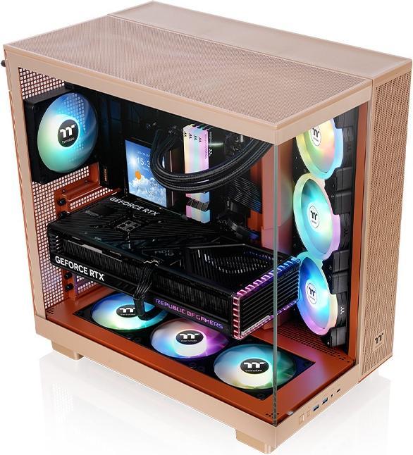 Actual product image Thermaltake Tt View 380 XL TG ARGB Gravel Sand (Mini-ITX, ATX, mATX)