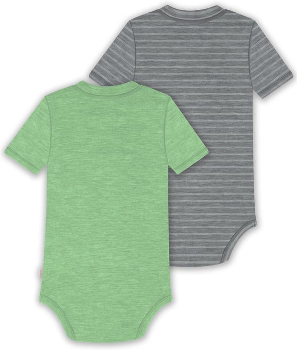 Actual product image Normani Set of 2 baby merino short-sleeved body "Tihoi" - 9321 (62)