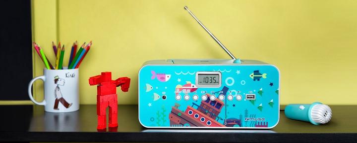 Actual product image Muse M29KB Children's CD Player CD, FM, USB Incl. microphone (FM, MW, PLL)