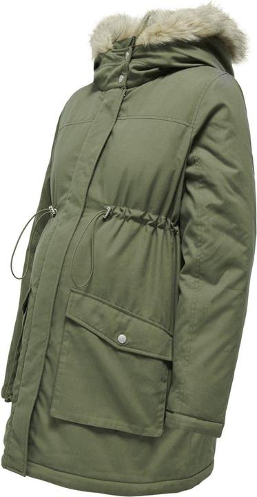 Actual product image Only Maternity Hood with detachable faux fur trim Maternity parka Long parka (XS)