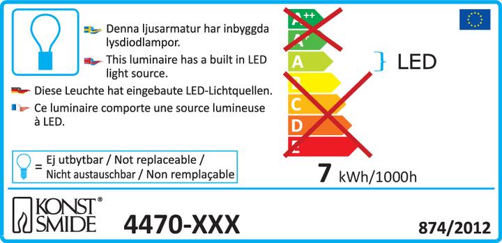 Label énergétique Konstsmide Flocon de neige