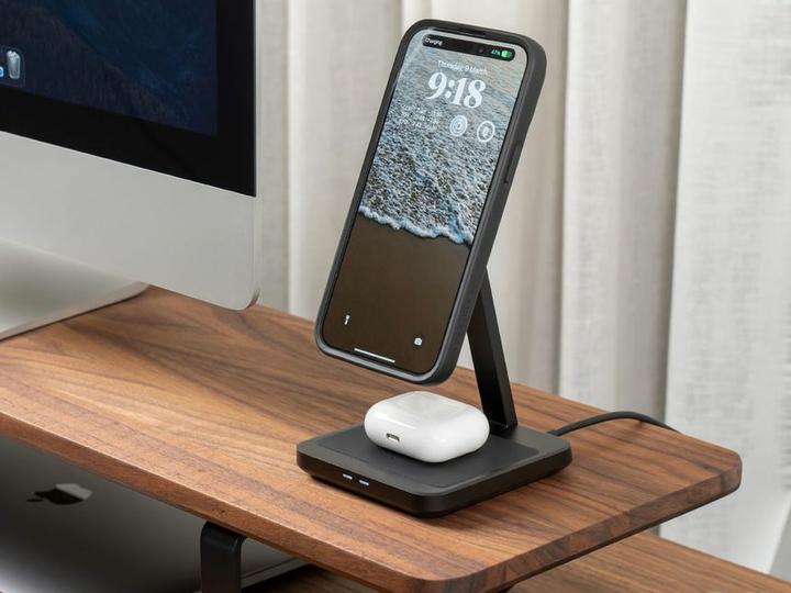 Image du produit Quad Lock Dual Desktop Wireless Charger (15 W)