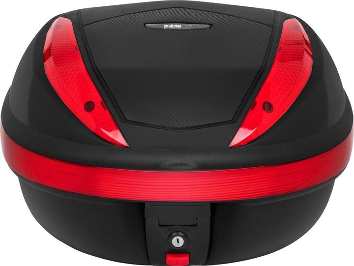 Produktbild MSW Topcase Motorradkoffer Roller Koffer 38 L Karbonbeschichtung inkl. Adapterplatte