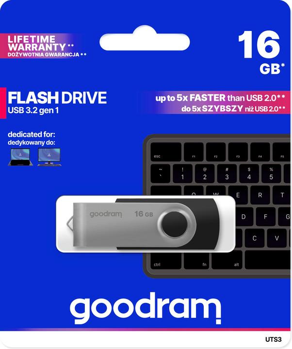 Produktbild Goodram UTS3 (16 GB, USB-A)