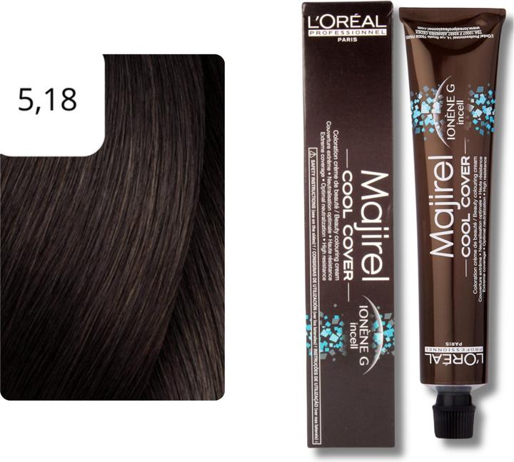 Actual product image L'Oréal Professionnel Majirel Cool Cover (5.18 Light brown ash mocha)