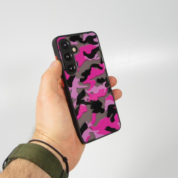 Image du produit PhoneLook Coque Semi Transparent blurry Design Camouglage (Samsung Galaxy S24)