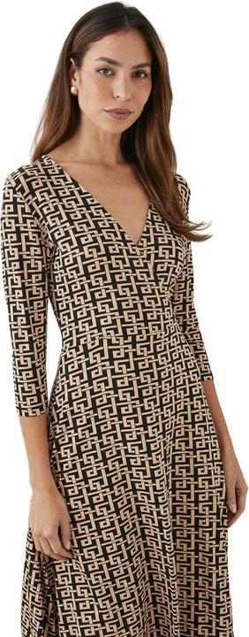 Actual product image Principles Womens/Ladies Geometric Wrap Midi Dress (46 D)