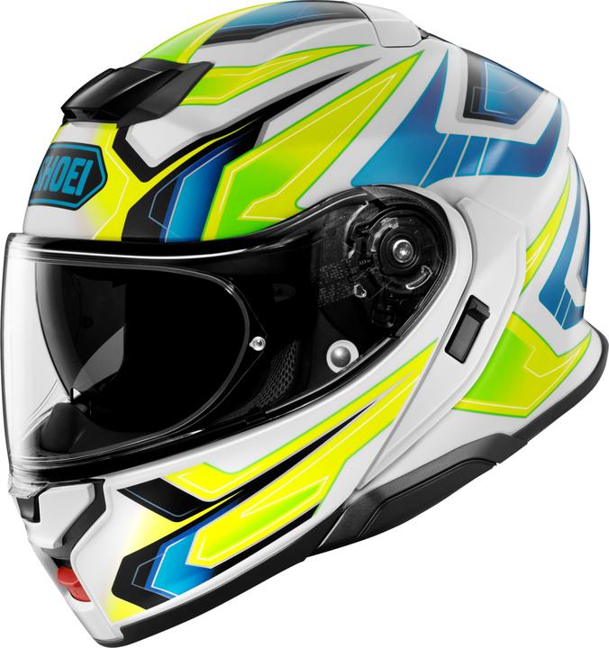 weiss-hellblau-gelb fluo