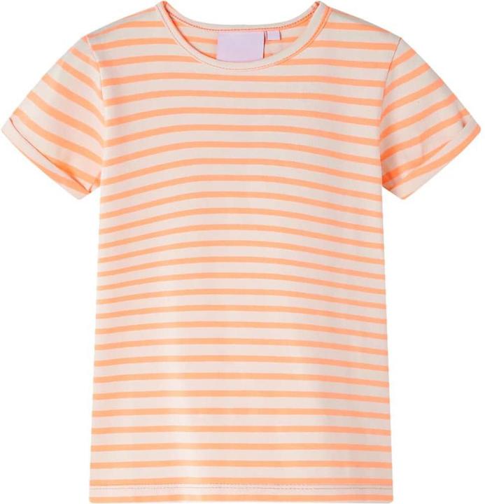 Actual product image VidaXL Children's T-shirt neon orange 104,Material: 95 % cotton. 5 (104)