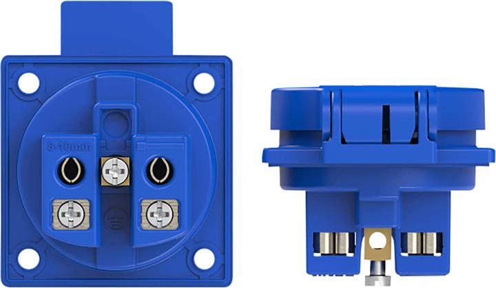 Actual product image PCE Socket outlet with earthing contact acc. to österr./deutsch. System 16A 3p 250V IP54 P-Nova+ (blue