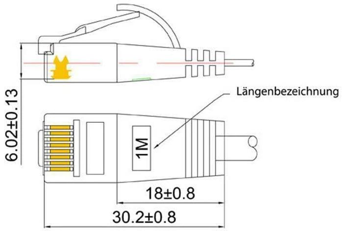 Productafbeelding Wirewin Netwerkkabel (UTP, CAT6, 0.25 m)