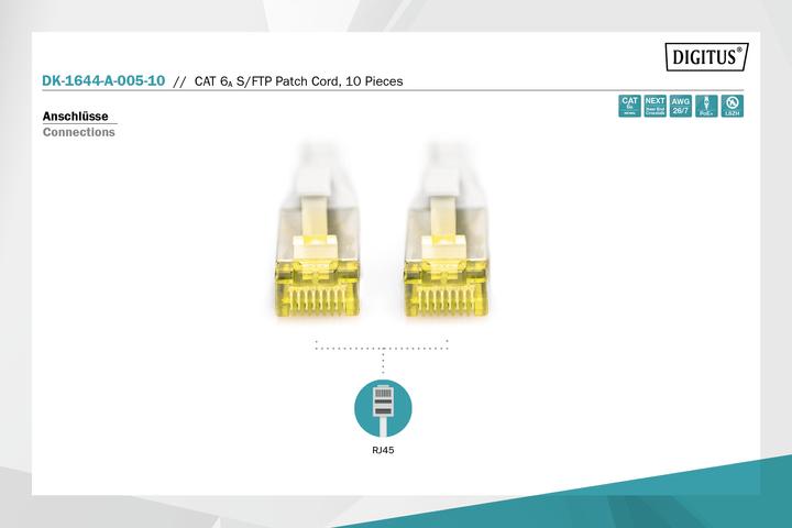 Produktbild Digitus Netzwerkkabel (S/FTP, CAT6a, 0.50 m)
