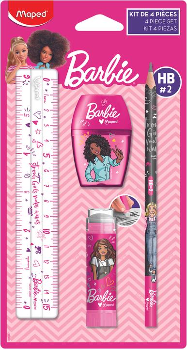 Maped Set d'écriture 4 pièces multicolore (Rose/gris, 1 x)