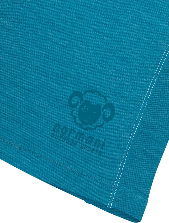 Actual product image Normani Kids merino long sleeve with 1/4 zip "Nyapari" - 9545 (134, 140)