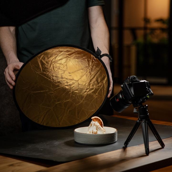 Actual product image Caruba Reflectiescherm 2 in 1 Goud & Zilver 110cm