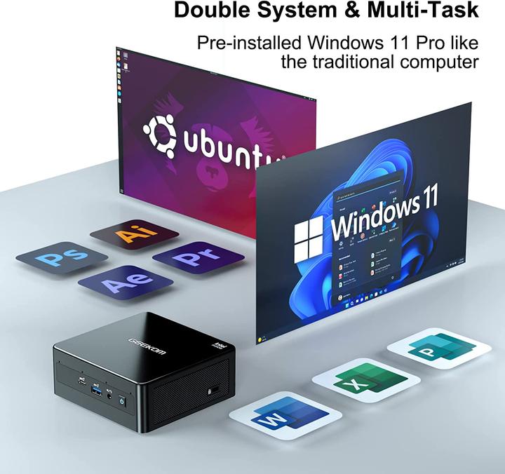 Produktbild Geekom Mini PC IT8 (i5-8259U, 16GB Ram, 512GB M.2 SSD)
