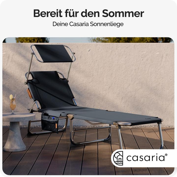 Actual product image Casaria Sun lounger (190 cm)