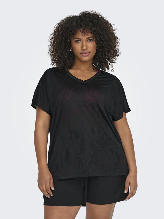 Actual product image Only Play Loose fit V-neck Curve batwing sleeves T-shirt top (40)