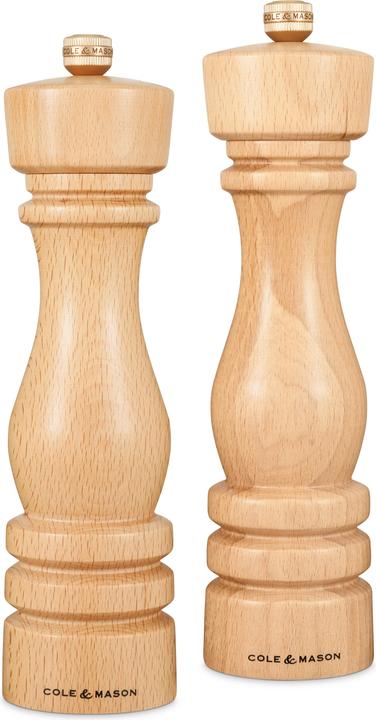 Produktbild Cole & Mason Pfeffer-Salzmühlen Set London Buche natur 22x5.8x5.8 cm (Pfeffer)