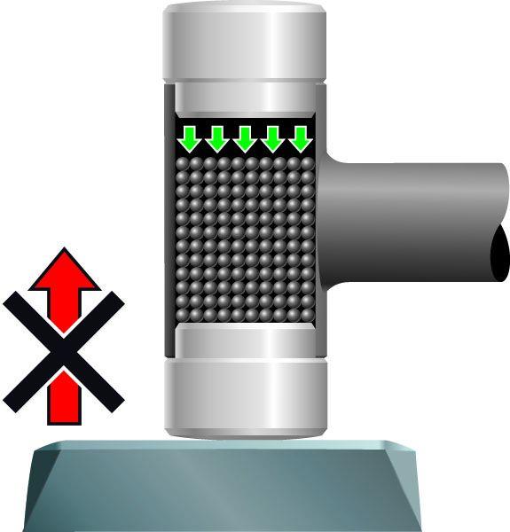 Actual product image Gedore Recoilless soft-face hammer, Ø 100 mm, hickory handle, replaceable polyamide heads (6935 g)