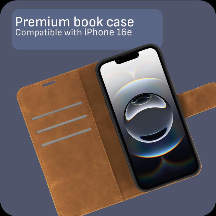 Actual product image Cazy Premium-Geldbörsen-Etui, Magnetisches Geldbörsen-Etui, Kartenfächer, Ständer (Apple iPhone 16e)