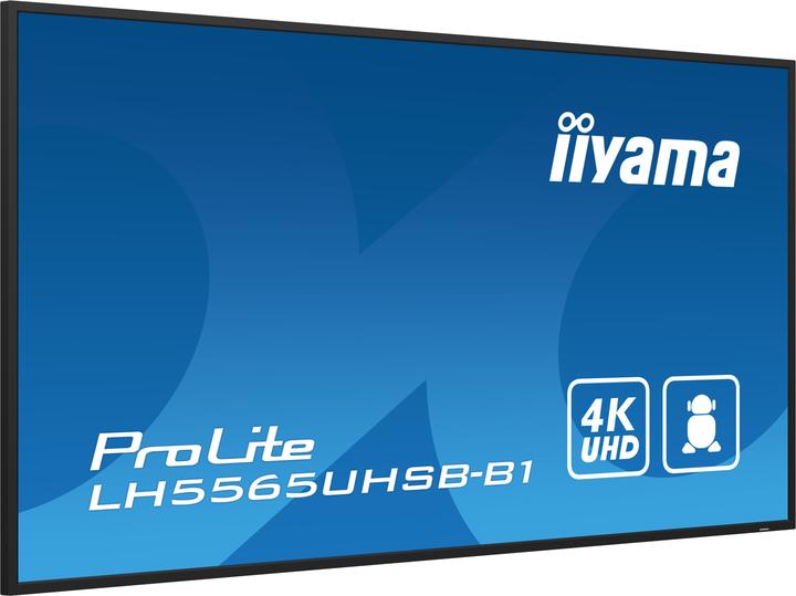 Produktbild iiyama 55" 3840x2160, UHD IPS panel, Haze 1%, 8 (3840 x 2160 Pixel, 55")