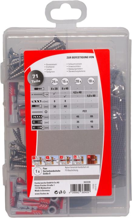 Actual product image Fischer Practical Helpers Garden (71) (40 pcs.)