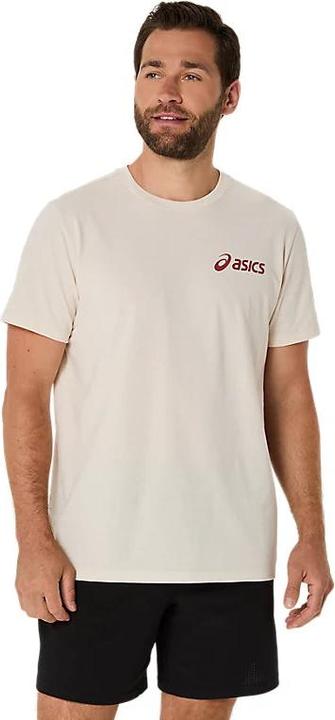 ASICS Performance Asics Chest Logo Ss Tee Birch/Burnt Red Man (XL)