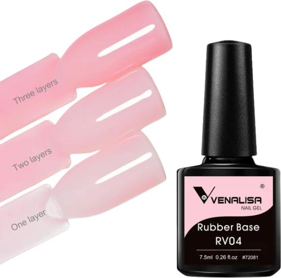 Immagine prodotto Venalisa Rivestimento di base in gomma UV/LED (Rosa, Base Coat)