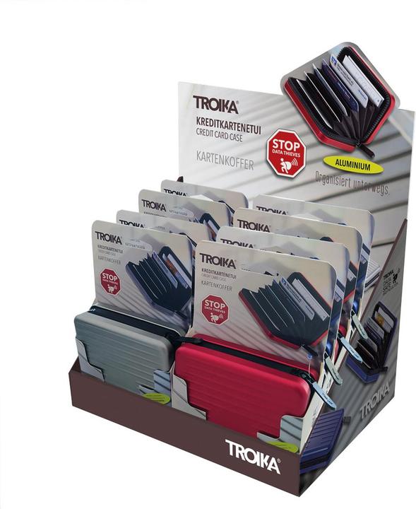 Troika Thekendisplay 8x Kartenkoffer Kartenetui