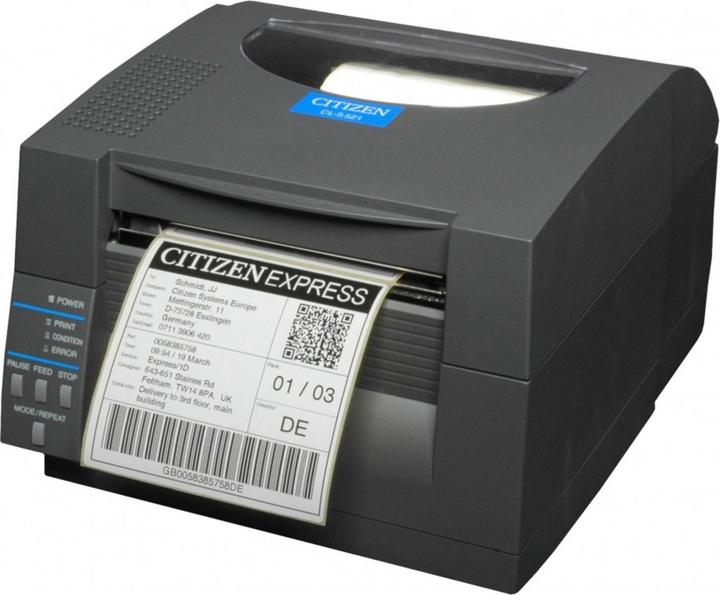 Immagine prodotto Citizen CL-S521II - Stampante per etichette - termica diretta - rotolo (11,8 cm) - 203 dpi - fino a 150 (203 dpi)