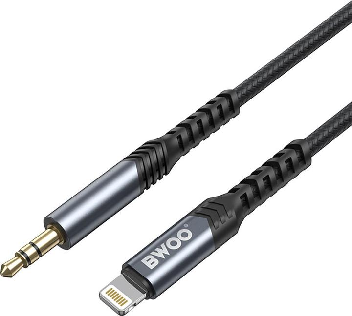 Actual product image Bwoo BO-AUX068 (1.2m, 3.5mm jack, iPhone, Various, iPad, Macbook)