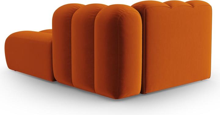 Actual product image Micadoni Velvet Chaise Longue Right, "Lupine", 2 Seats, 117x177x70Made in Europe (Chaise longue)