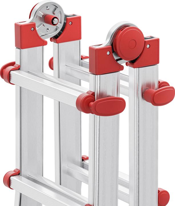 Actual product image Hailo M80, Aluminium-Multifunktionsleiter, 4x5 Sprossen (Working platform, 141 cm)