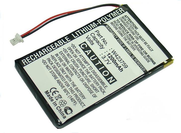 Actual product image AGI Battery compatible with NavGear StreetMate BP43|GP-43|W423759