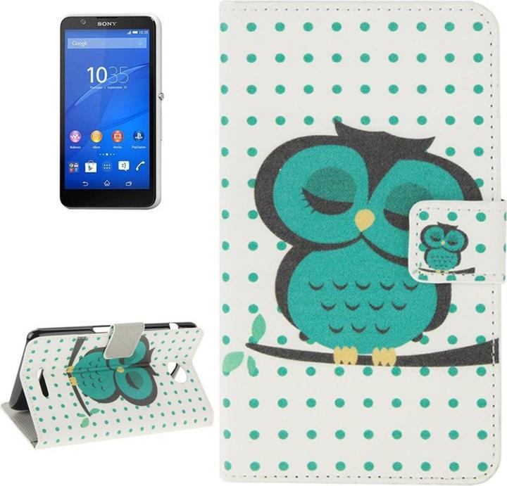 Actual product image König Design Mobile Phone Case Cover for Mobile Phone Sony Xperia E4 Fat Owl on Branch (Sony Xperia E4)