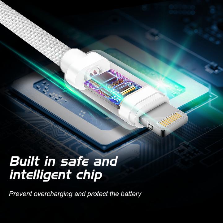 Immagine prodotto Swissten Cavo dati in tessuto USB-C / Lightning MFi 1,2 M (1.20 m, USB 3.2 Gen 1)