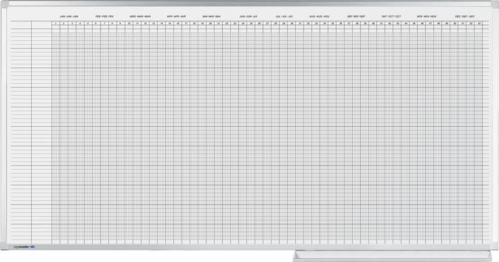 Produktbild Legamaster LEGAMASTE Jahresplaner Professional 7-404300 100x150cm für 75 Pers./Objekte (150 x 100 cm)