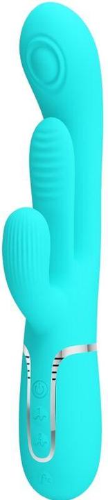 Actual product image Pretty Love - Shania Triple Rabbit Multifunktionsvibrator 3 In 1 Blau